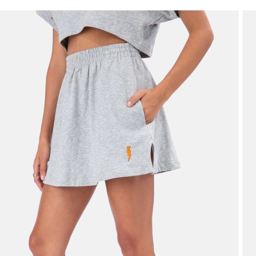 Adika | embroidered jersey skirt